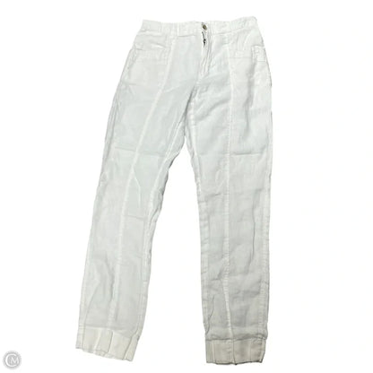 Pants Linen By Nicole Miller In White, Size: 4