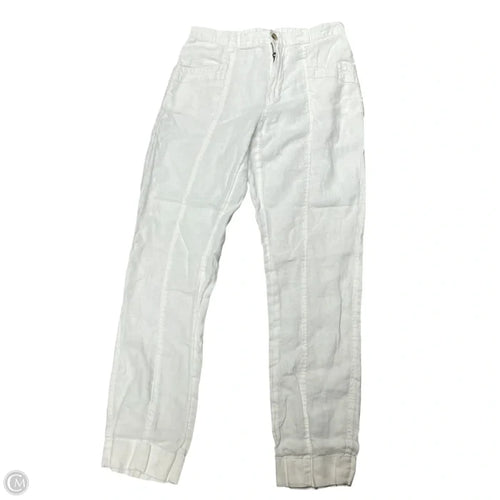 Pants Linen By Nicole Miller In White, Size: 4