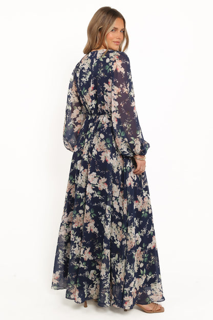 Anisa Maxi Dress - Navy Floral