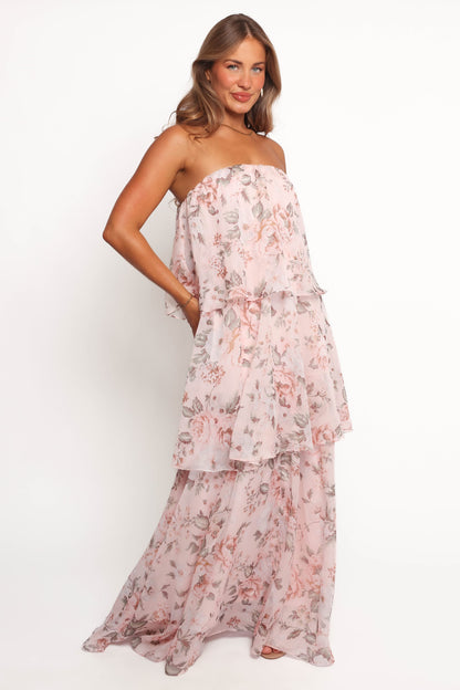 Bloom Strapless Maxi Dress - Floral