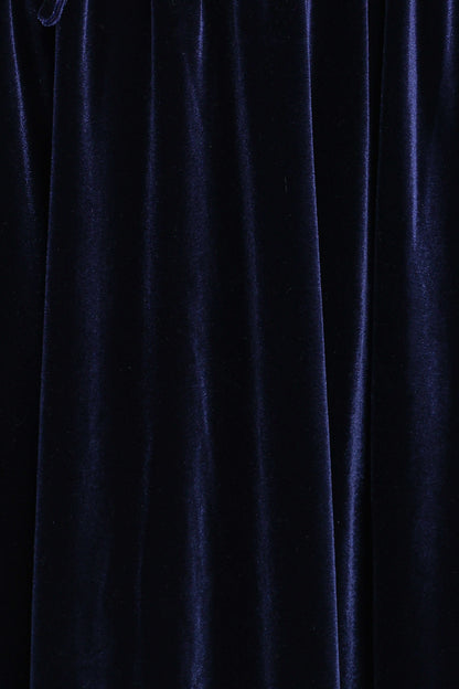 Cece Velvet Long Sleeve Maxi Dress - Midnight Blue