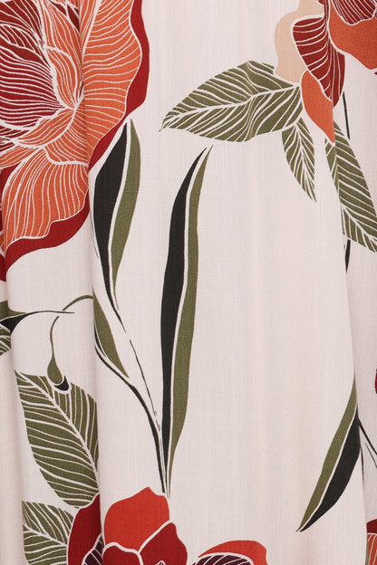 Cerwin Midi Dress - Fall Floral