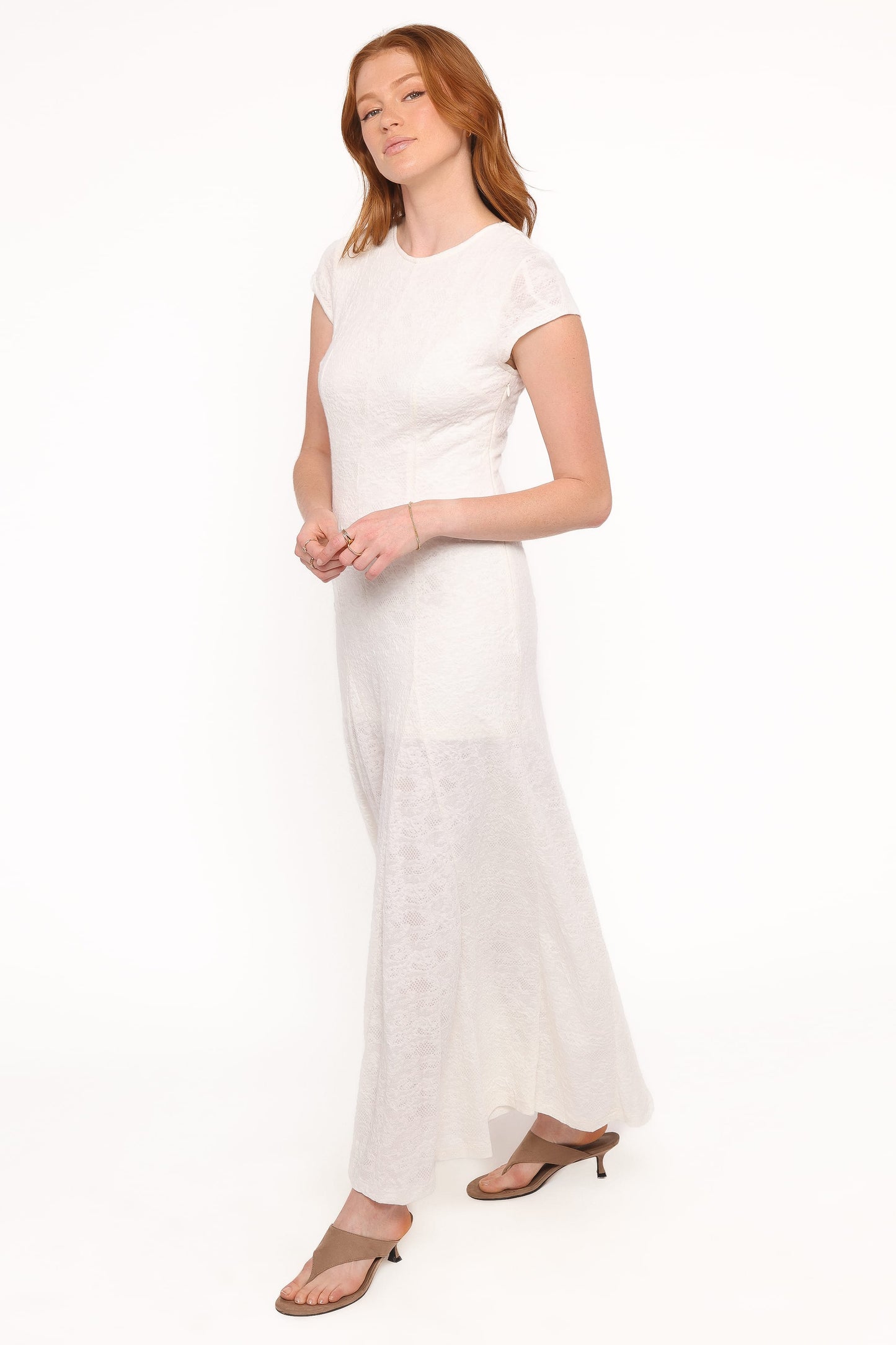 Constance Lace Maxi Dress - White