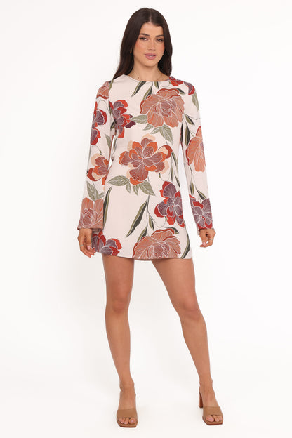 Elanira Mini Dress - Fall Floral