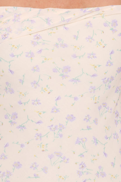 Elwood Midi Dress - Yellow Ditsy Floral