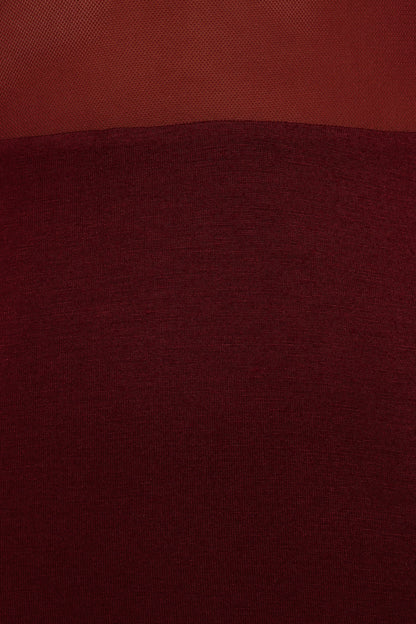 Farrow Long Sleeve Midi Dress - Wine