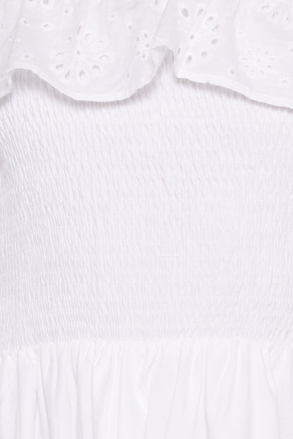 Gilbert Strapless Maxi Dress - White
