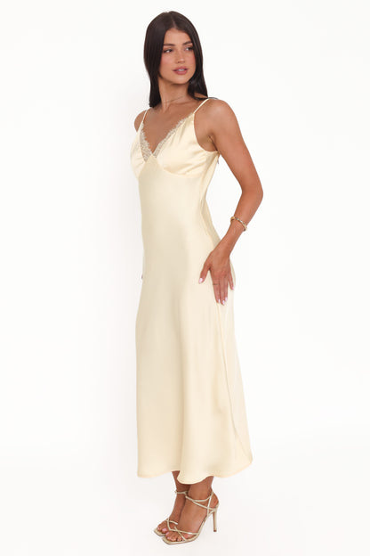 Hobi Midi Dress - Butter Yellow