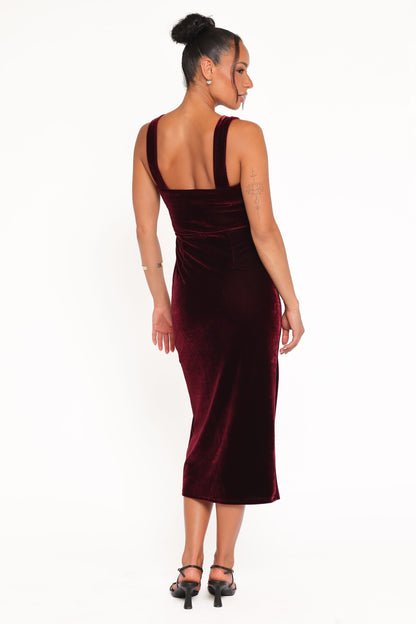 Hyatt Dress - Burgundy