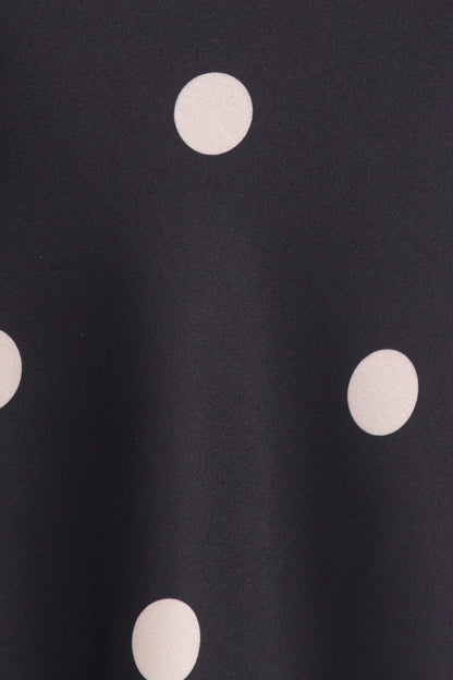 Jutta Strapless Maxi Dress - Black Polka Dot