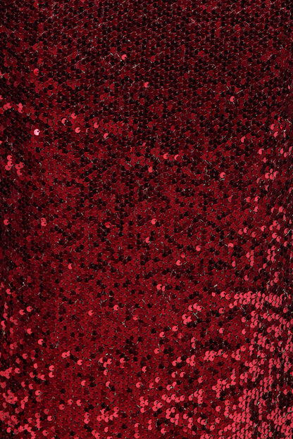 Karley Sequin Maxi Dress - Burgundy
