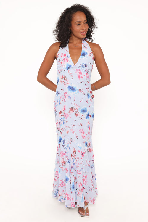 Lavie Maxi Dress - Blue Floral