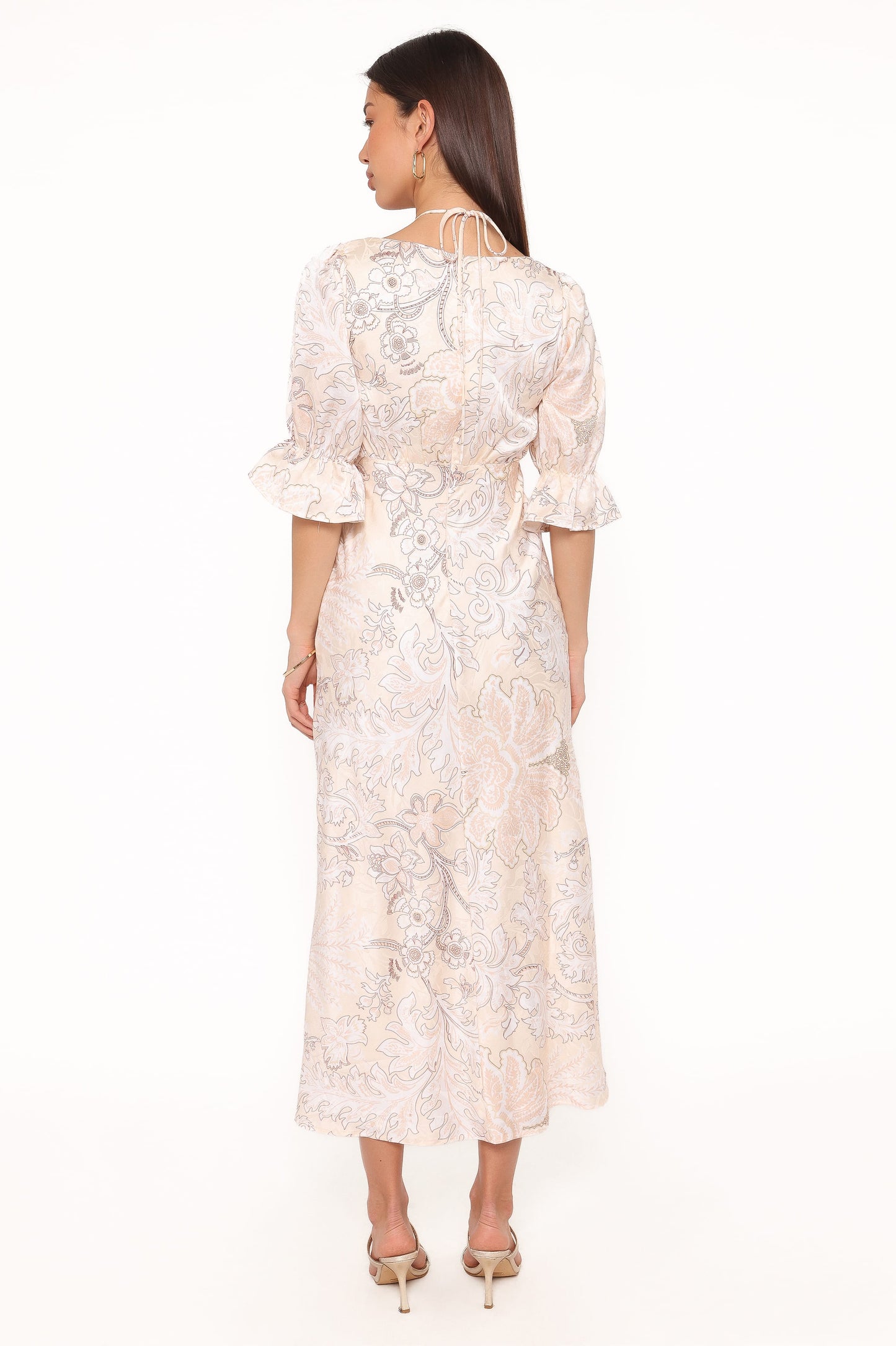 Pauline Long Sleeve Maxi Dress - Pastel Paisley