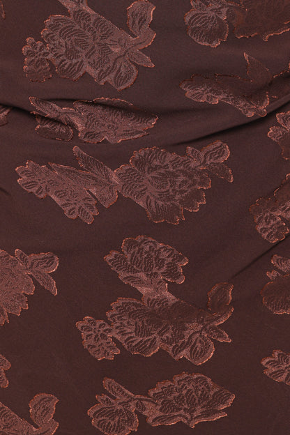 Remy Halterneck Maxi Dress - Brown