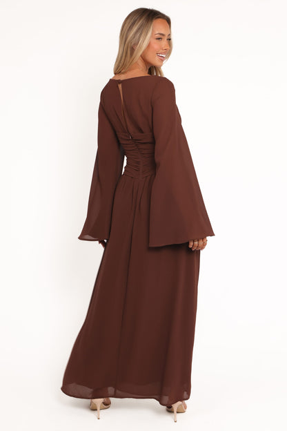 Samara Maxi Dress - Brown