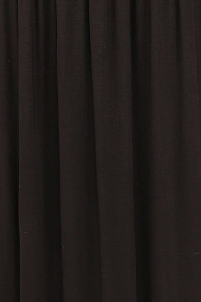 Shirley Long Sleeve Maxi Dress - Black