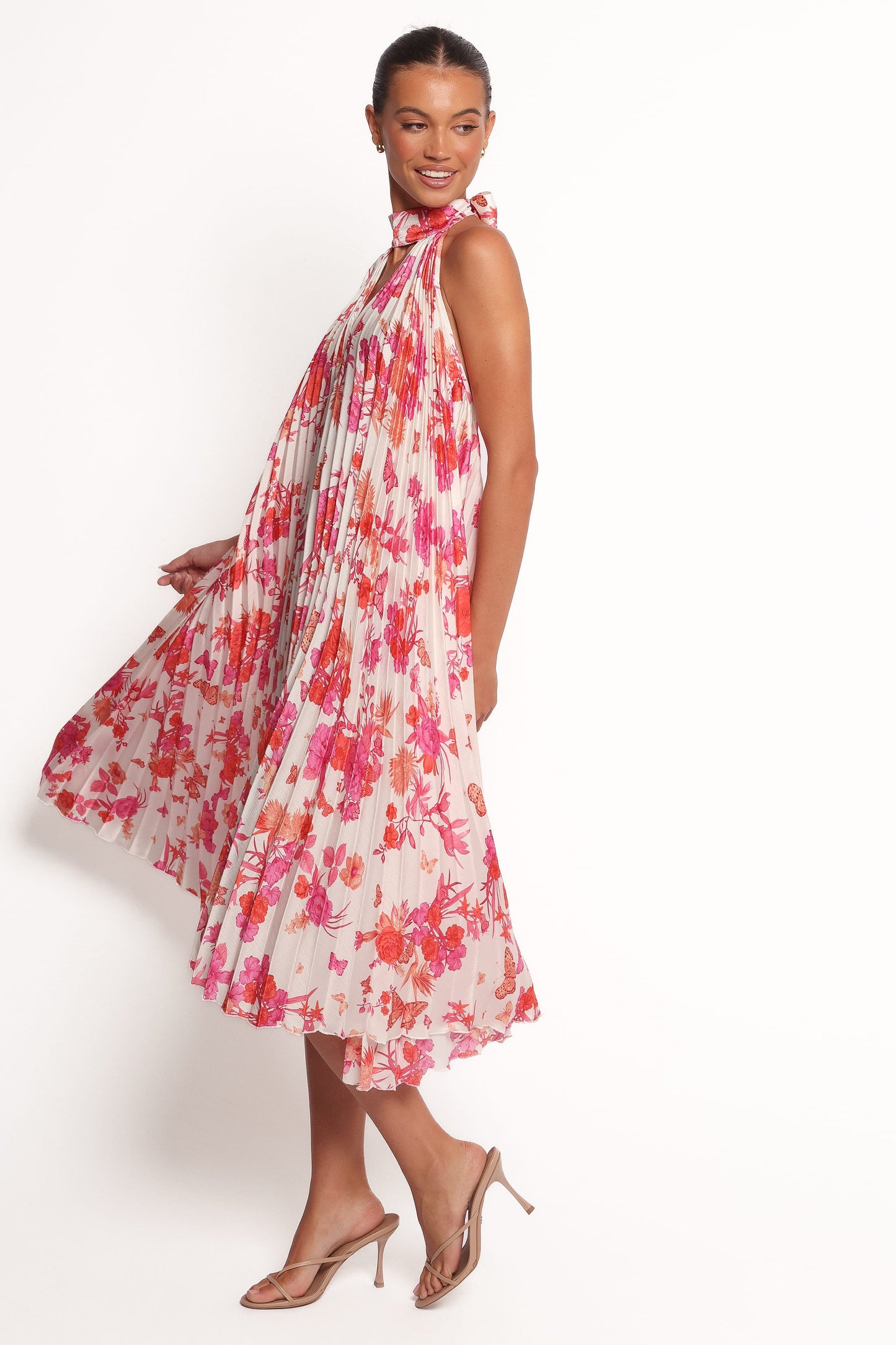 Sirmione Maxi Dress - Pink Floral