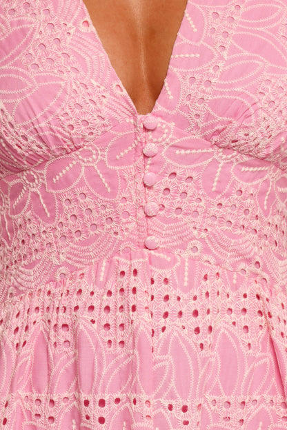 Tani Midi Dress - Pink