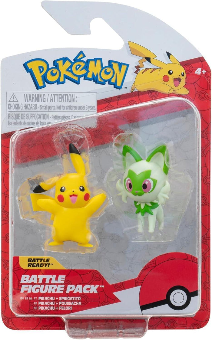 Pokémon Battle Figure First Partners 2 Pack - Pikachu & Sprigatito