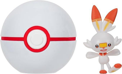 Pokémon Clip N Go Battle Figure Wave 19 - Scorbunny with Premier Ball