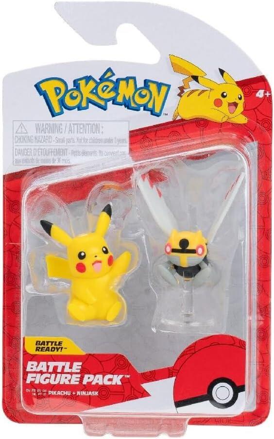 Pokémon Core Battle Figure 2 Feature Pack W18 - Ninjask & Pikachu