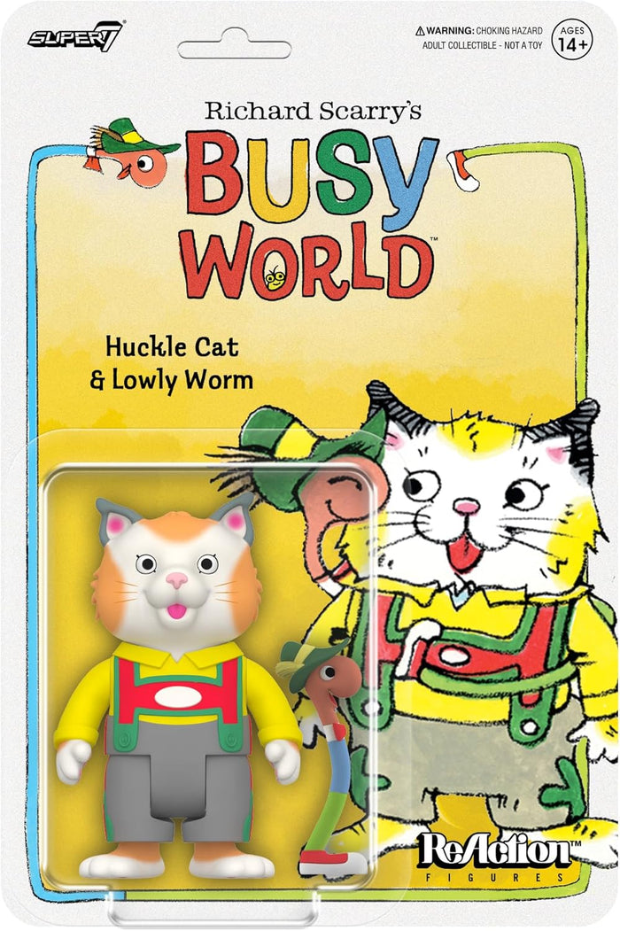 Richard Scarry Reaction Action Figure Wave 1- Huckle Cat