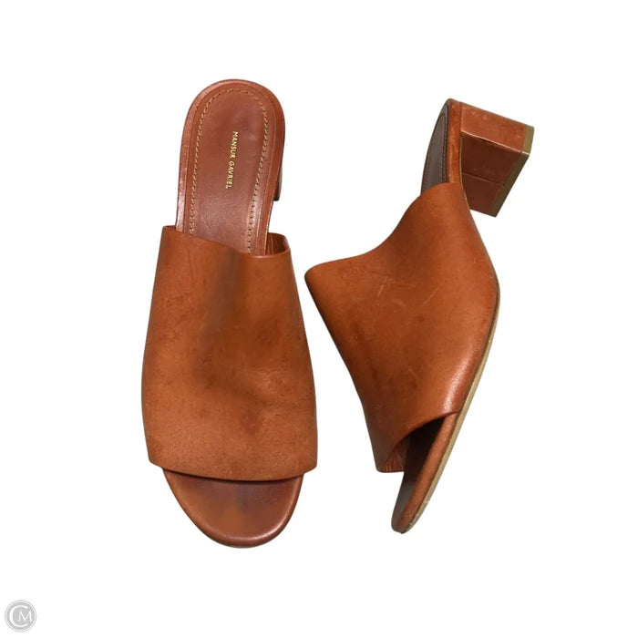 Sandals Designer By Mansur Gavriel In Orange, Size: 9.5