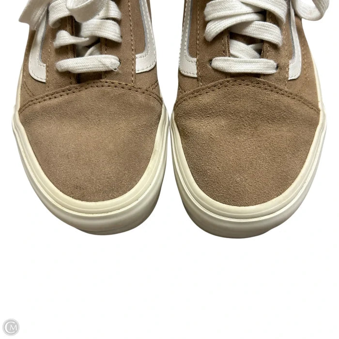 Shoes Sneakers Platform By Vans In Brown & White, Size: 7