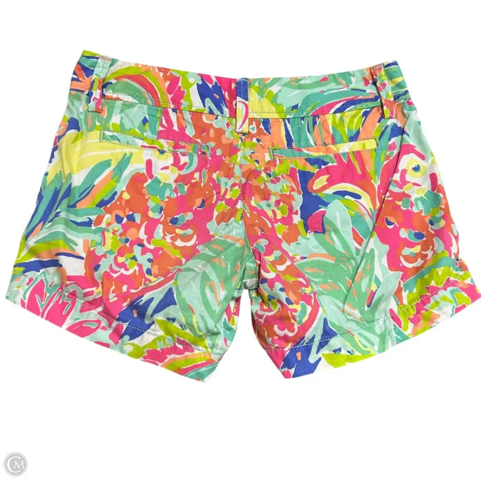 Shorts Designer By Lilly Pulitzer In Green & Pink, Size: 0