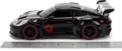 Star Wars 1:24 Scale Jada Hollywood Rides Die Cast Vehicle - Darth Vader & Porsche 911 GT3 RS (992)