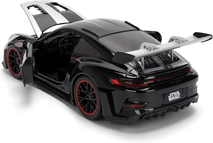 Star Wars 1:24 Scale Jada Hollywood Rides Die Cast Vehicle - Darth Vader & Porsche 911 GT3 RS (992)