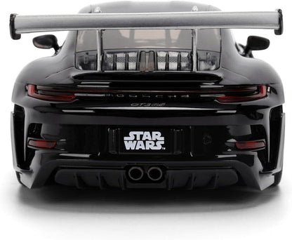 Star Wars 1:24 Scale Jada Hollywood Rides Die Cast Vehicle - Darth Vader & Porsche 911 GT3 RS (992)