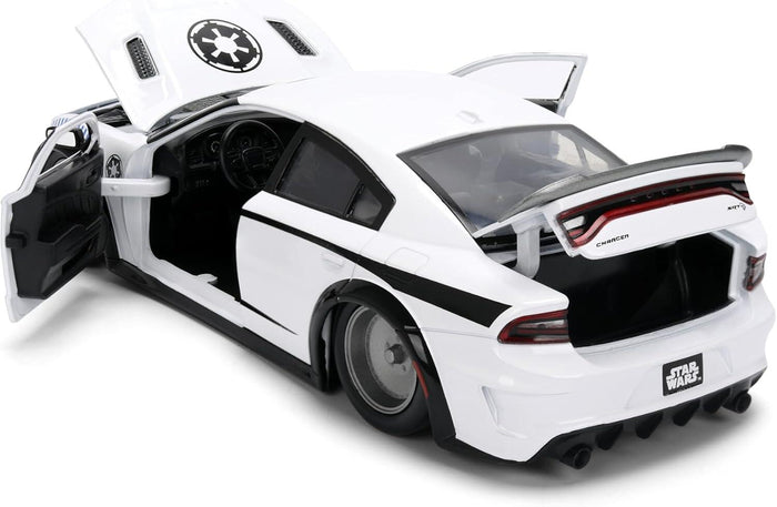 Star Wars 1:24 Scale Jada Hollywood Rides Die Cast Vehicle - Stormtrooper 2021 Dodge Charger