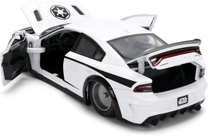 Star Wars 1:24 Scale Jada Hollywood Rides Die Cast Vehicle - Stormtrooper 2021 Dodge Charger