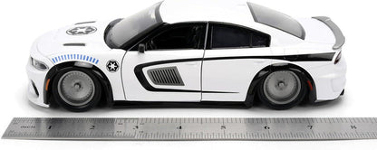 Star Wars 1:24 Scale Jada Hollywood Rides Die Cast Vehicle - Stormtrooper 2021 Dodge Charger