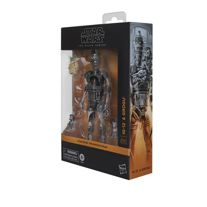 Star Wars Black Series 6 Inch Deluxe Action Figure - IG-12 & Grogu