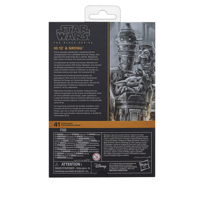 Star Wars Black Series 6 Inch Deluxe Action Figure - IG-12 & Grogu