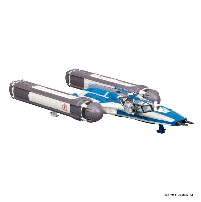Star Wars Micro Galaxy Squadron 5 Inch Vehicle Series 11 - BTL-B Y-Wing With Captain Rex