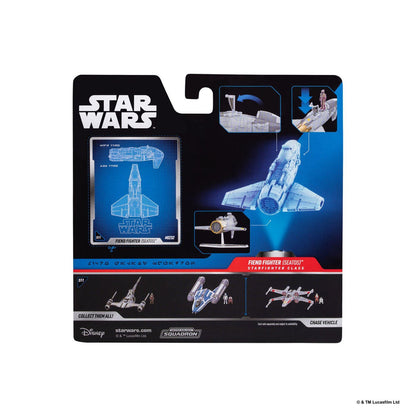 Star Wars Micro Galaxy Squadron 5 Inch Vehicle Series 11 - Fiend Fighter With Star Navigator Guard