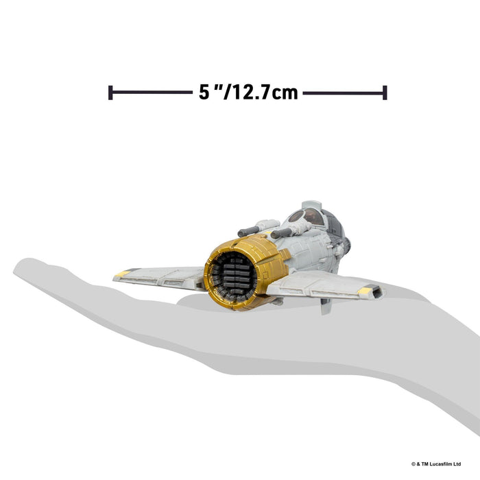 Star Wars Micro Galaxy Squadron 5 Inch Vehicle Series 11 - Fiend Fighter With Star Navigator Guard