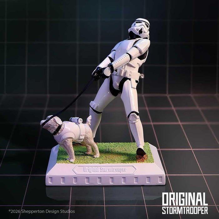 Star Wars The Original Stormtrooper 6 Inch Resin Collectible Figurine - Stormtrooper Man's Best Friend