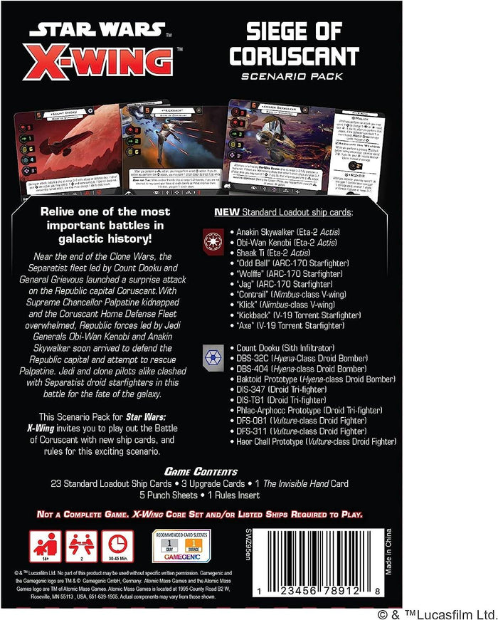 Star Wars X-Wing: Siege of Coruscant Battle Pack