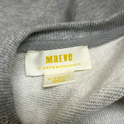 Sweatshirt Crewneck By Maeve In Grey & White, Size: Xs