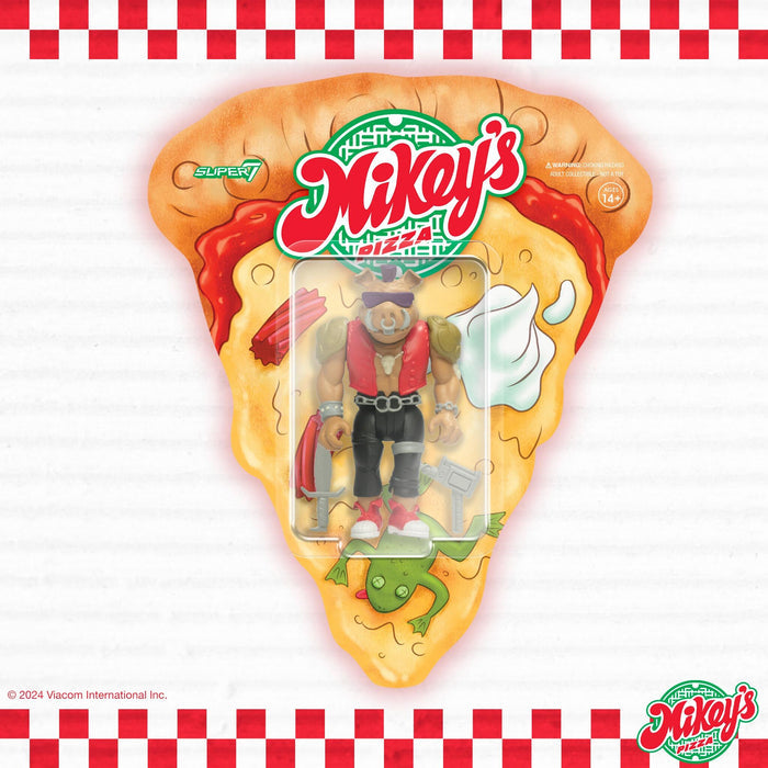Teenage Mutant Ninja Turtles SDCC 2024 SAF UK Exclusive ReAction Figure - Bebop (Mikey's Pizza)