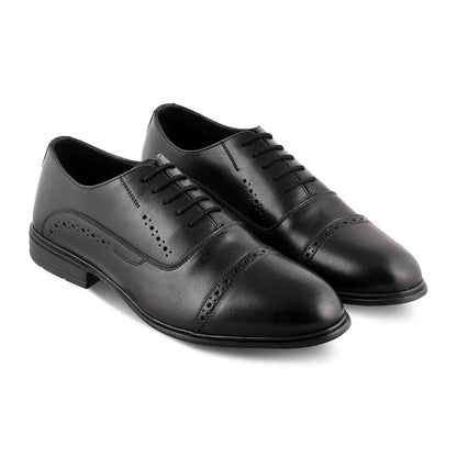 The Aario Black Men's Lace Ups Tresmode - Tresmode
