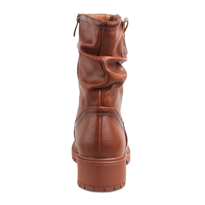 The Akranes Camel Women's Ankle-length Boots Tresmode - Tresmode