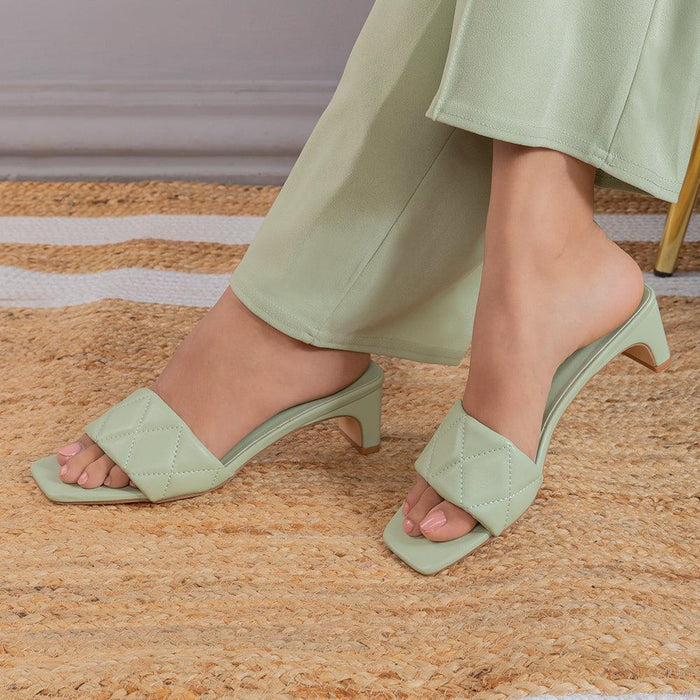 The Aliciz Green Women's Dress Heel Sandals Tresmode - Tresmode