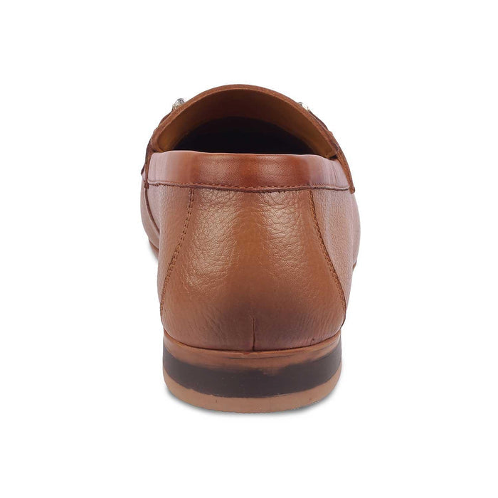 The Bone Tan Men's Leather Loafers Tresmode - Tresmode