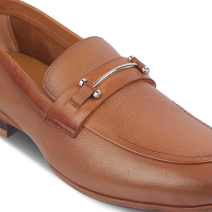 The Bone Tan Men's Leather Loafers Tresmode - Tresmode
