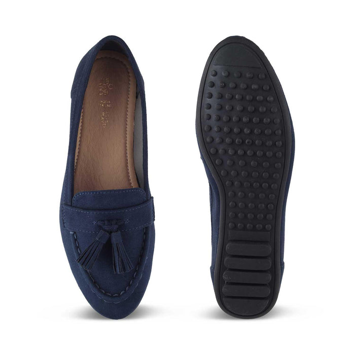 The Bonum Blue Women's Dress Tassel Loafers Tresmode - Tresmode